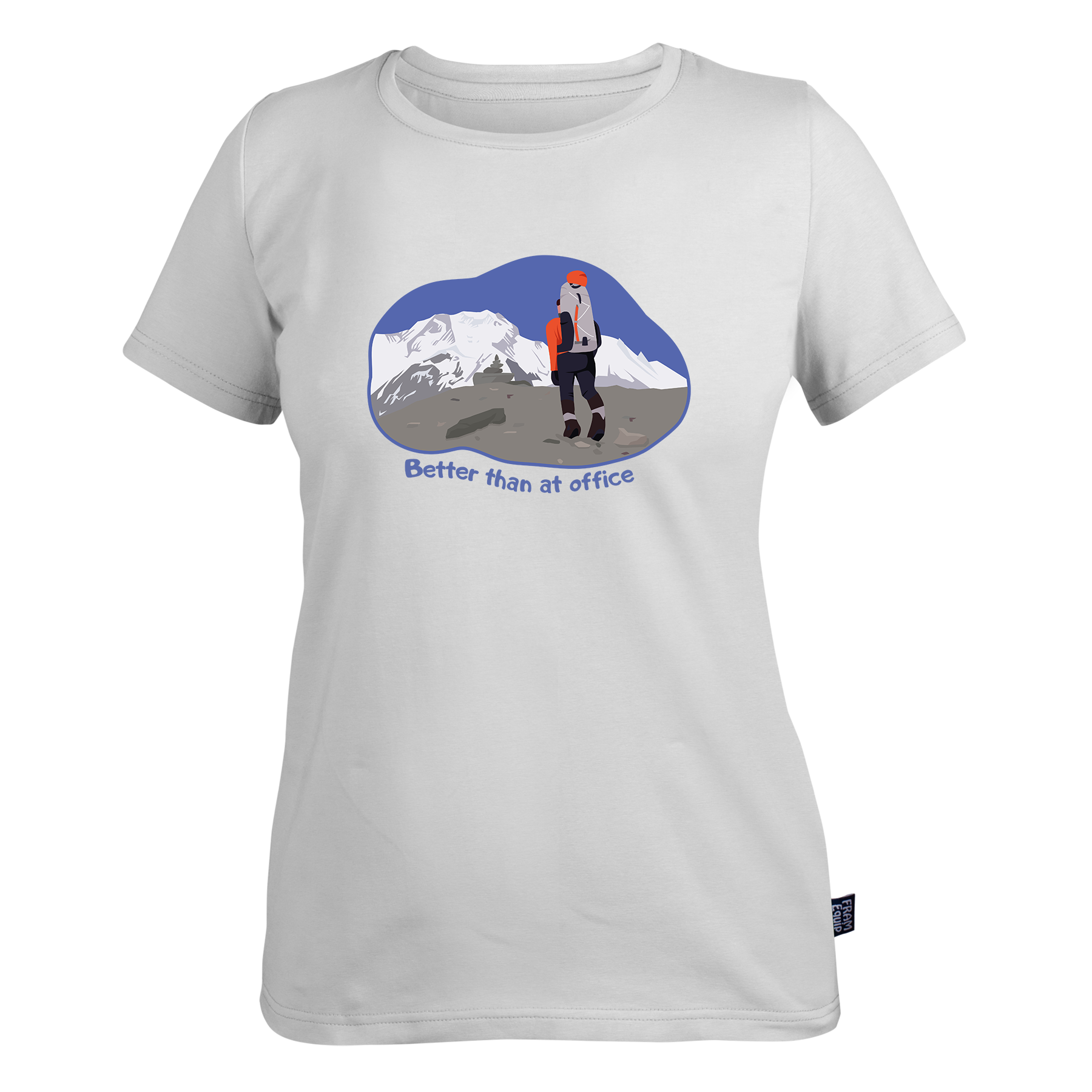 Футболка женская Better than at office XS Белый (id_7588)