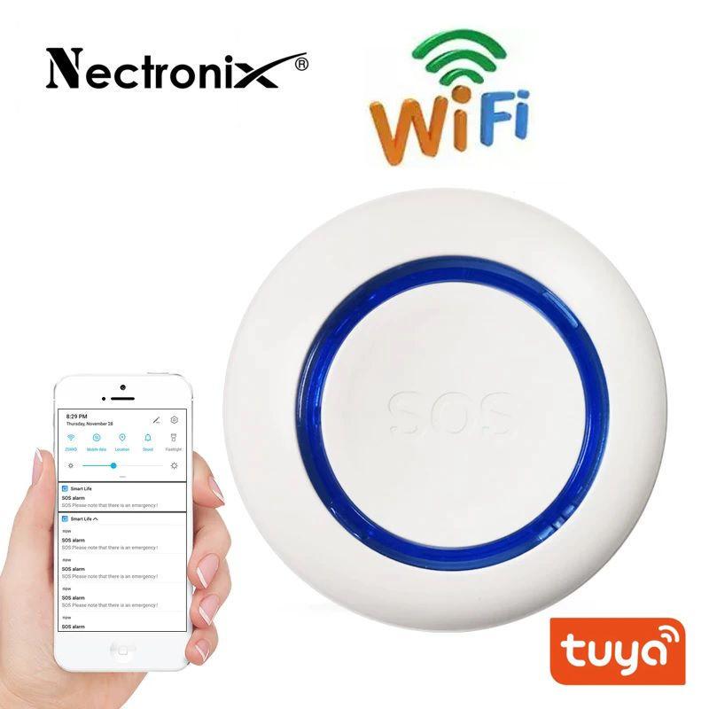 Кнопка SOS для экстренного вызова помощи Nectronix SS01 Wi-Fi приложение Tuya Smart для пожилых и больных людей (100797) - фото 2