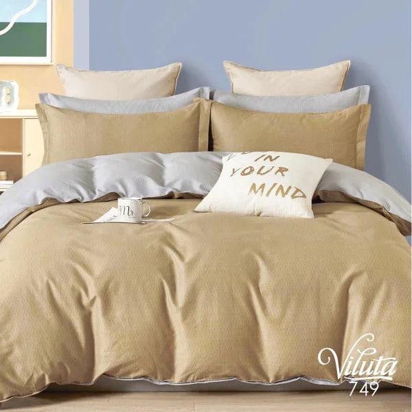 Комплект постельного белья Viluta Twill 749 сатин евро 200х220/70х70 см (2630)
