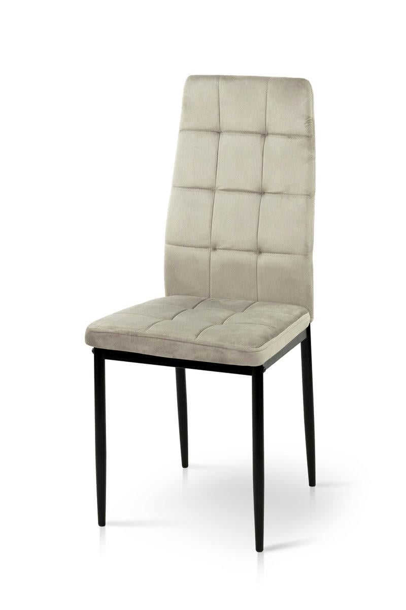 Стілець кухонний Мікс Меблі Айс Чорний/Велюр/Мокрий пісок