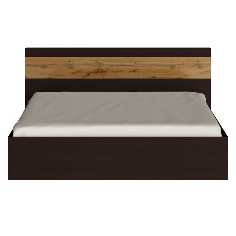 Ліжко двоспальне Everest Соната 1600 каркас Венге темний/Дуб крафт золотий (11253) - фото 2 Ліжко двоспальне Everest Соната 1600 каркас Венге темний/Дуб крафт золотий (11253) - фото 2