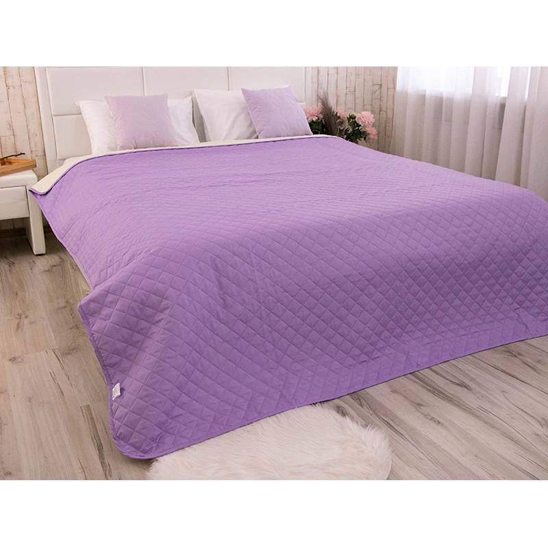 Покрывало двустороннее Руно Севилья 220x240 см Фиолетовый/Молочный (21219) - фото 4