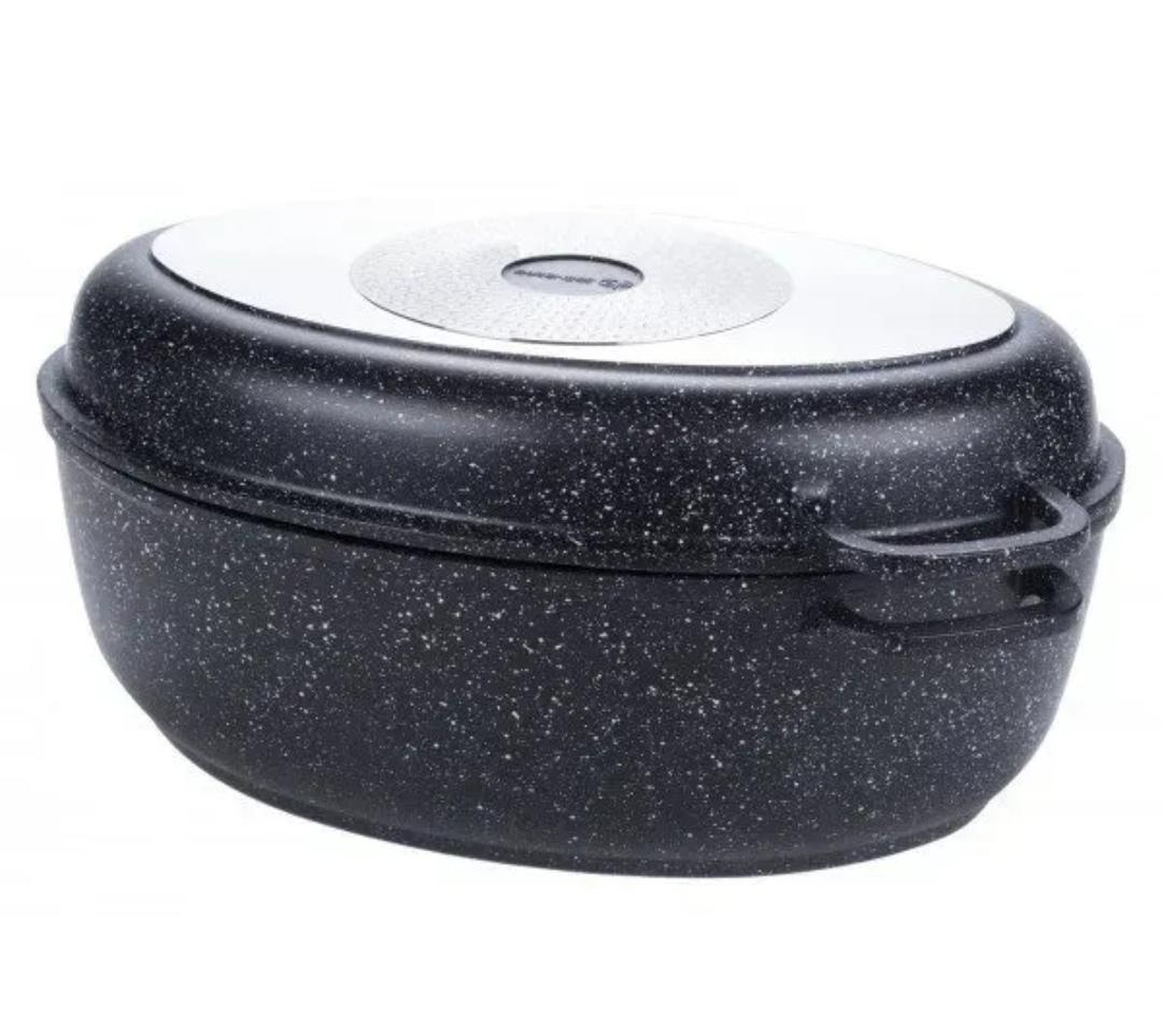 Гусятниця з кришкою-гриль Edenberg EB-9172 8 л з мармуровим покриттям