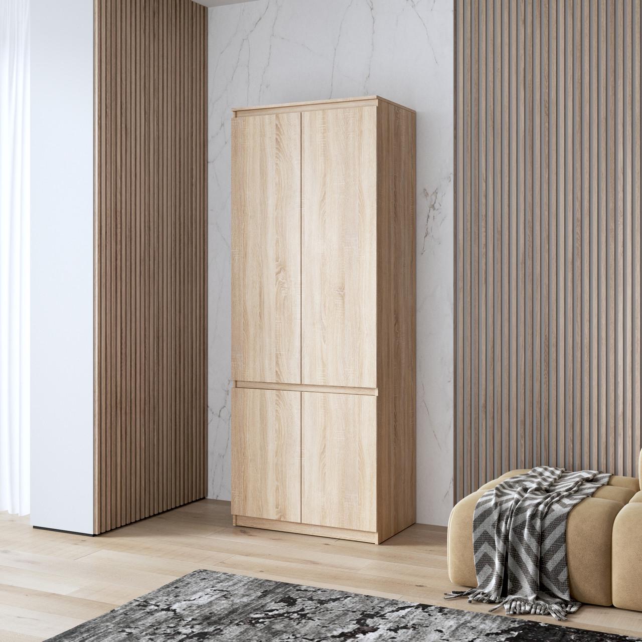 Шафа для одягу Вайс R-24 802х500х2110 мм Дуб Сонома (30777625) - фото 1 Шафа для одягу Вайс R-24 802х500х2110 мм Дуб Сонома (30777625) - фото 1