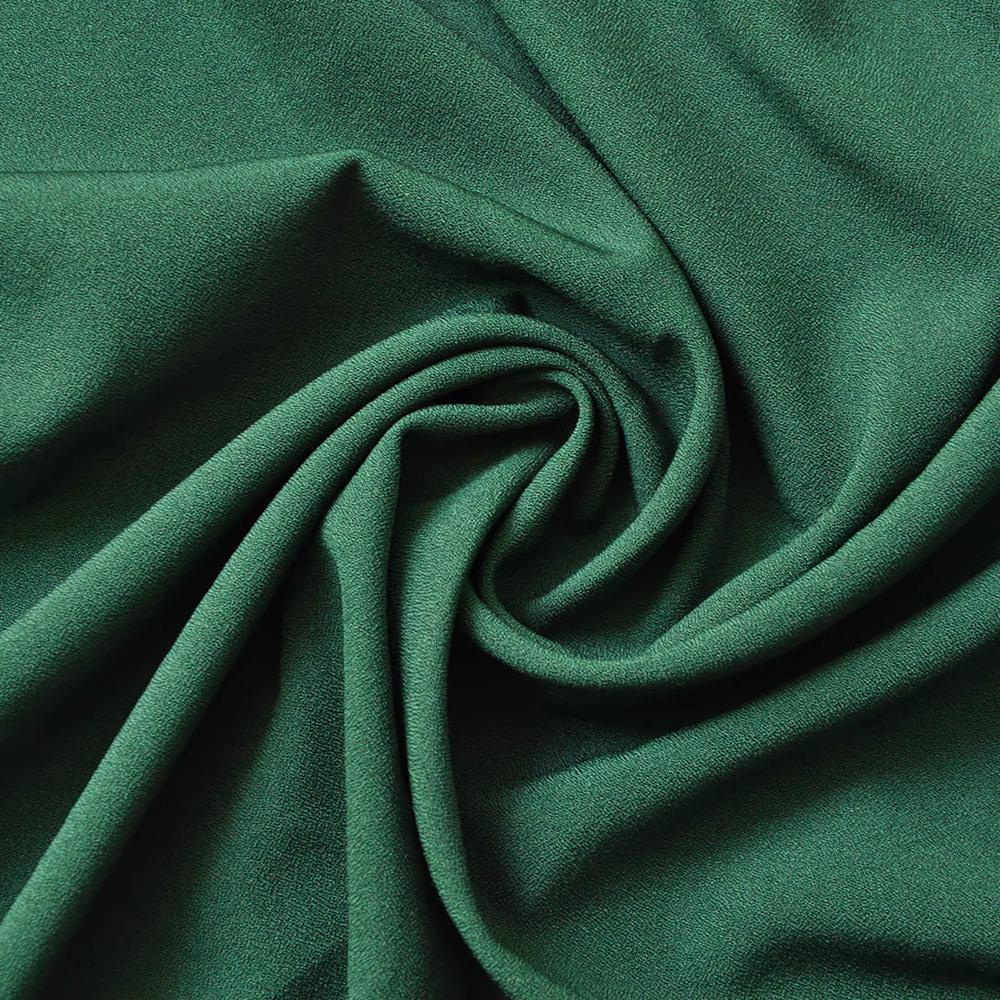 Ткань шифон Мосс креп V-22 Нефритовый (11074)
