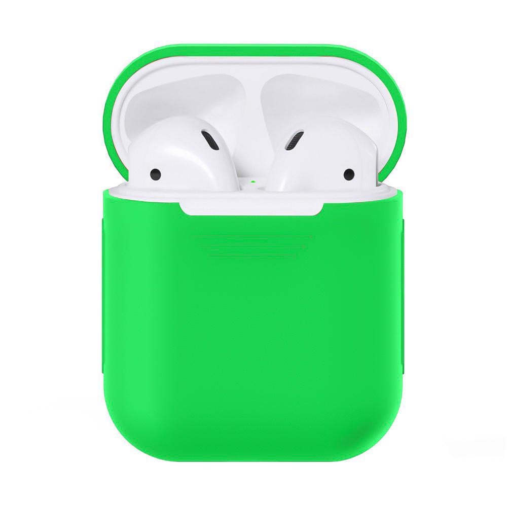 Чехол для наушников Airpods силиконовый Зеленый (1010164-Green) - фото 3