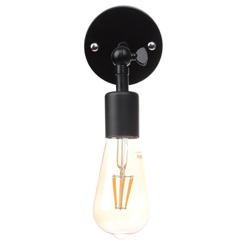 Бра настінне накладне Brille BL-322W/1 E27 BK лофт - фото 2 Бра настінне накладне Brille BL-322W/1 E27 BK лофт - фото 2