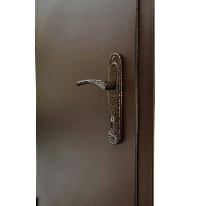 Дверь входная MSM Торнадо утепленная левая металл с двух сторон 0,6 мм порошковая краска 2020х960 мм Коричневый (101-013) - фото 6