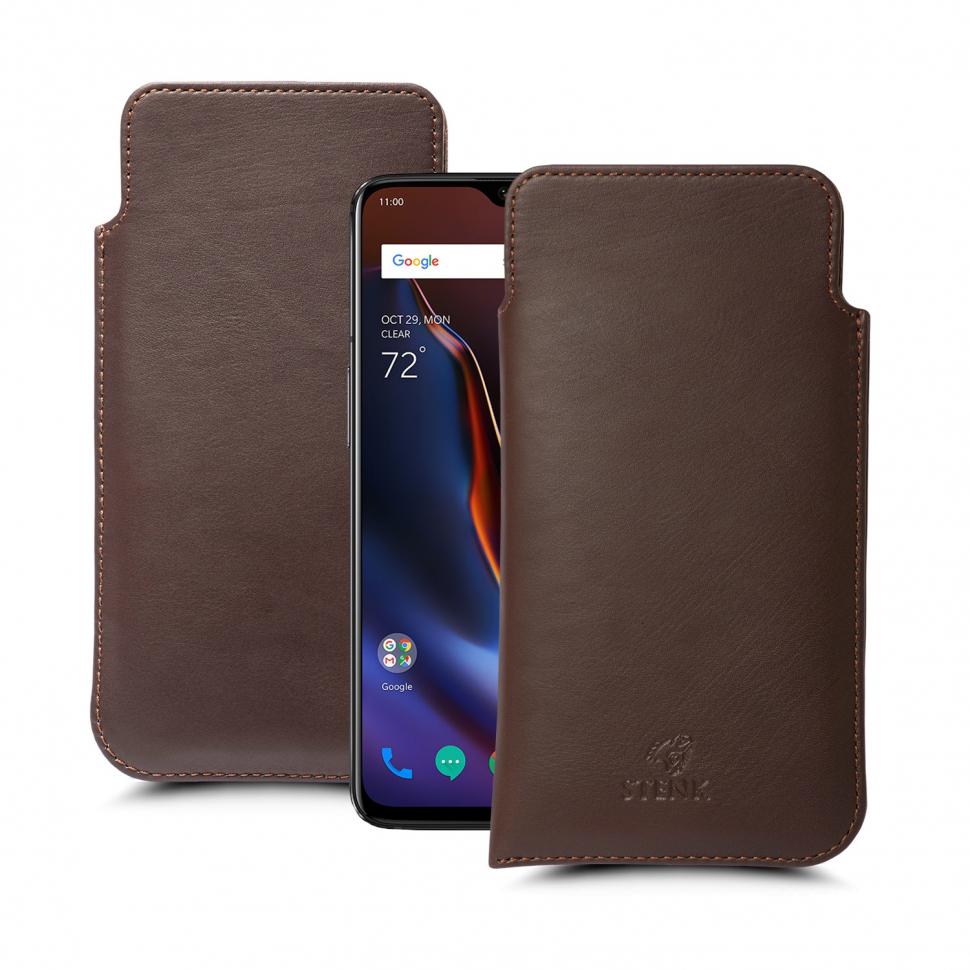 Футляр Stenk Elegance для OnePlus 6T Коричневый (62453)