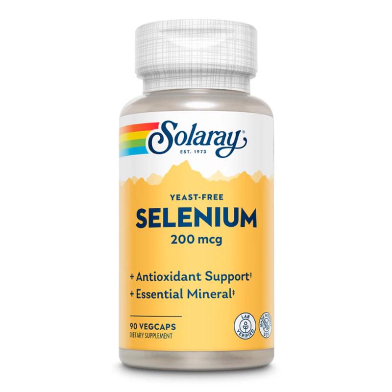 Селен Solaray Selenium 200 mcg Yeast-Free 90 вега-капс. (22825-01)