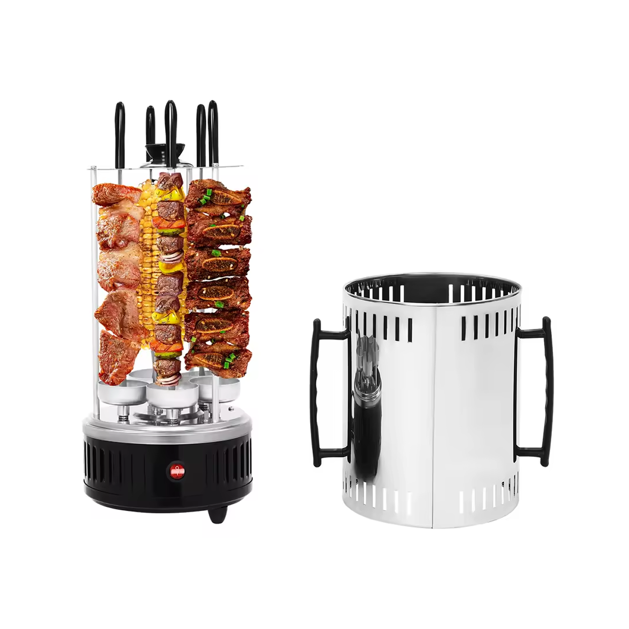 Шашлычница электрическая вертикальная из нержавеющей стали 6 шампуров (1769697895721)