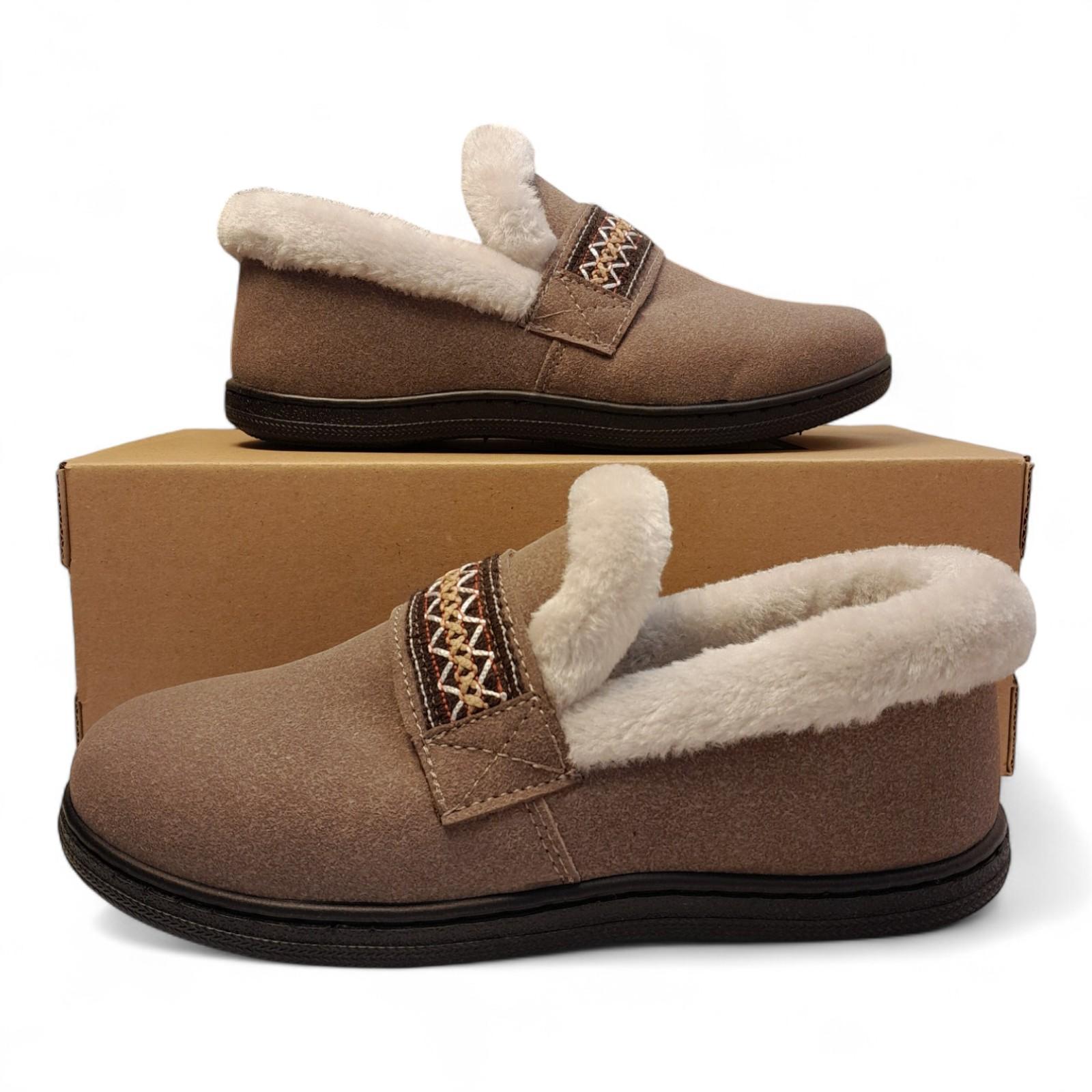 Домашние тапочки женские утепленные Dago с экозамшей на меху р. 41 26.2 см Коричневый (2807946516)