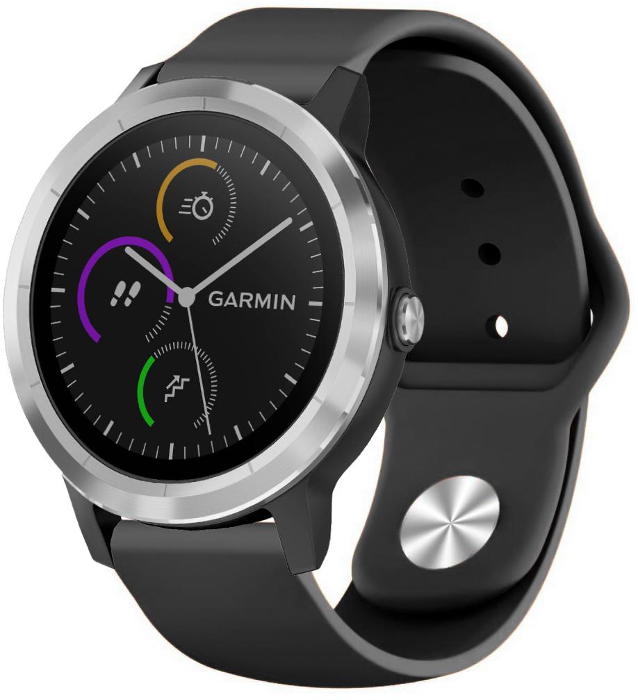 Ремешок Base для Garmin Vivoactive 3 20 мм Black (18864)