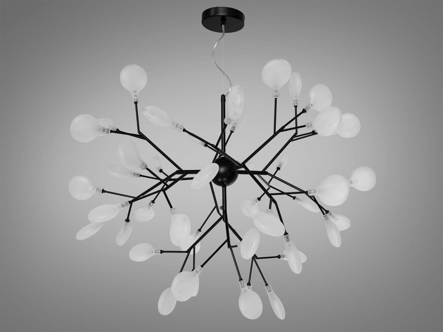 Люстра подвесная Светлячок 45 ламп Черный (887-45A BK) - фото 1 Люстра подвесная Светлячок 45 ламп Черный (887-45A BK) - фото 1