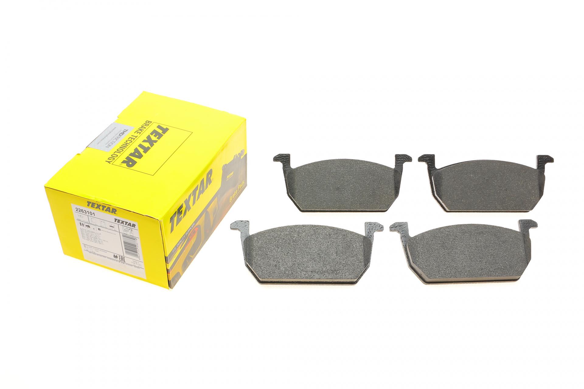 Тормозные колодки передние TEXTAR для Audi A1 18-/Seat Leon 12-/Ibiza/VW Polo 17- Mando Q+ (2263101) Тормозные колодки передние TEXTAR для Audi A1 18-/Seat Leon 12-/Ibiza/VW Polo 17- Mando Q+ (2263101)