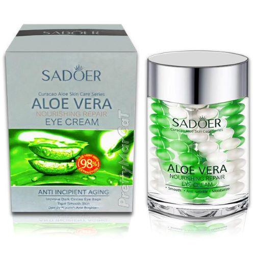 Крем для шкіри навколо очей Sadoer Aloe Vera Nourishing Repair Eye Cream 60 г - фото 1