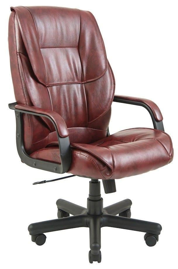 Крісло офісне комп'ютерне Foxy Мадрас Bordo ПлаStick Рич М2 AnyFix Бордовий