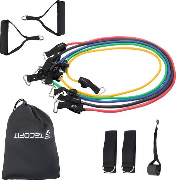 Набор трубчатых эспандеров TECOFIT 11 шт. (TOP1605013)