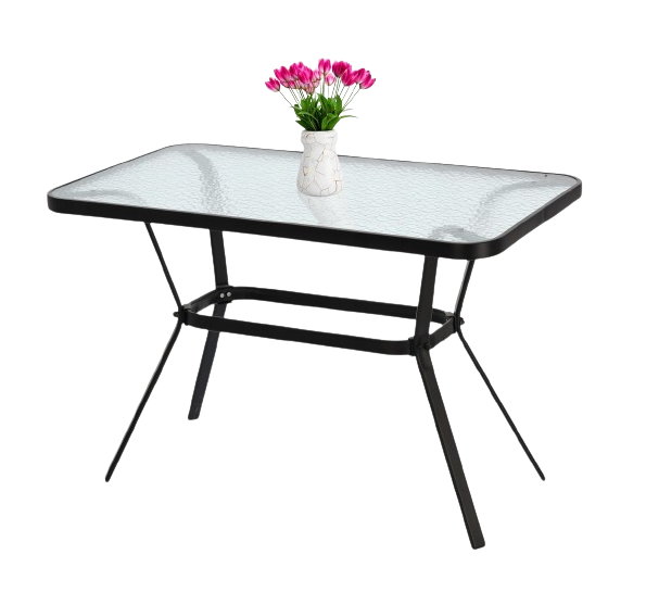 Стол садовый GardenLine Fenix 110х60х70 см Black - фото 2 Стол садовый GardenLine Fenix 110х60х70 см Black - фото 2