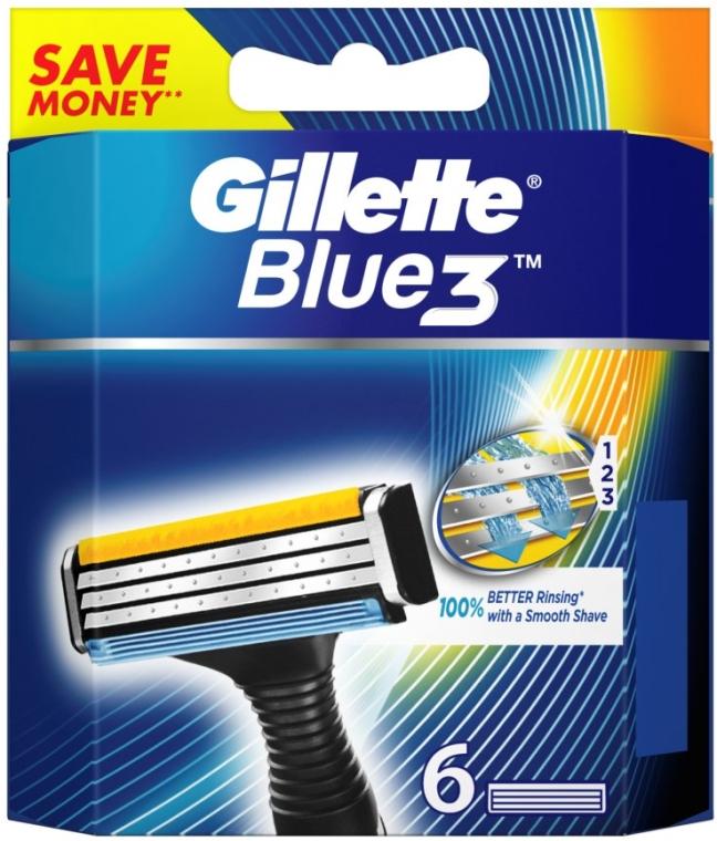 Картриджі змінні для гоління чоловічі Gillette Blue 3 касети 6 шт. (8063290)