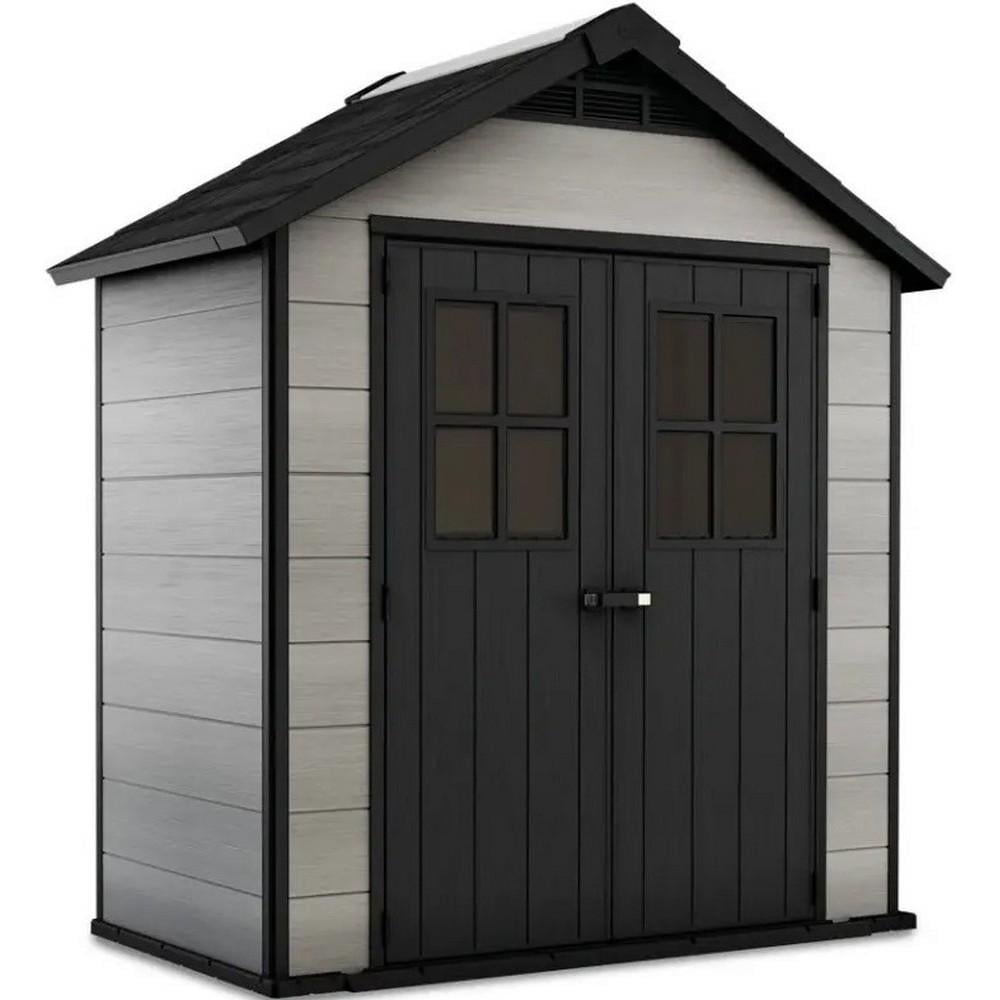Домик садовый Keter Oakland 754 210х124 см Коричнево-серый (246956)