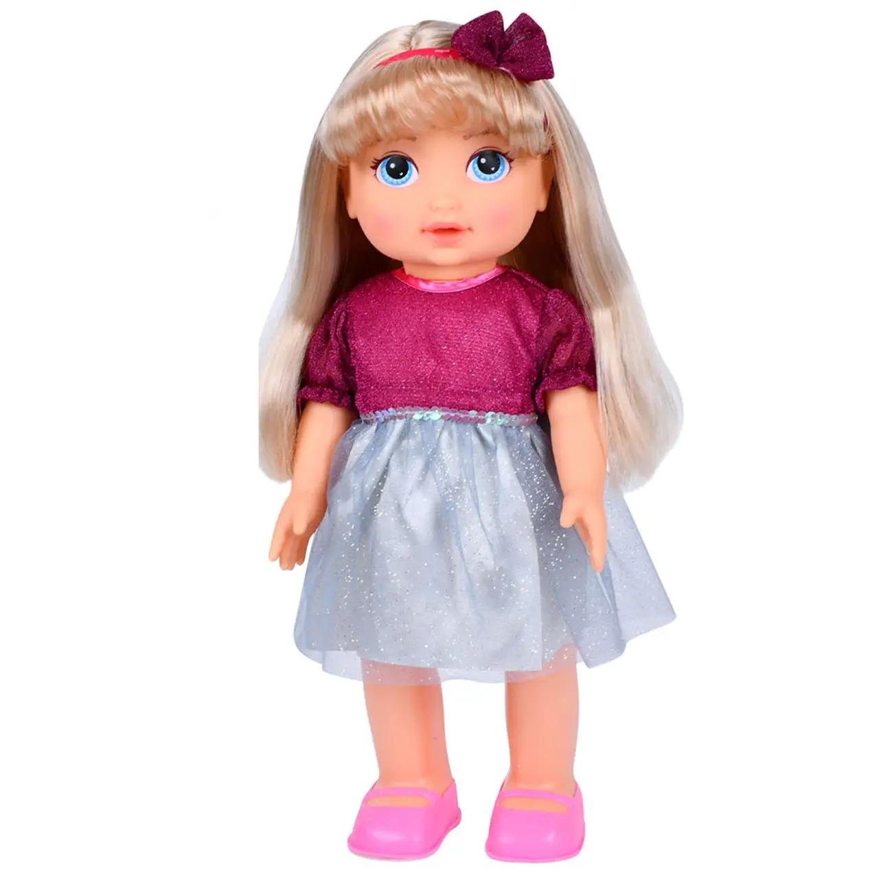 Кукла Стефания Limo Toy реагирует на хлопок/музыку/ходит/на батарейке 40 см (M 5908)