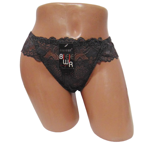 Трусы кружевные бразилиана Biweier 758 L Серый Трусы кружевные бразилиана Biweier 758 L Серый