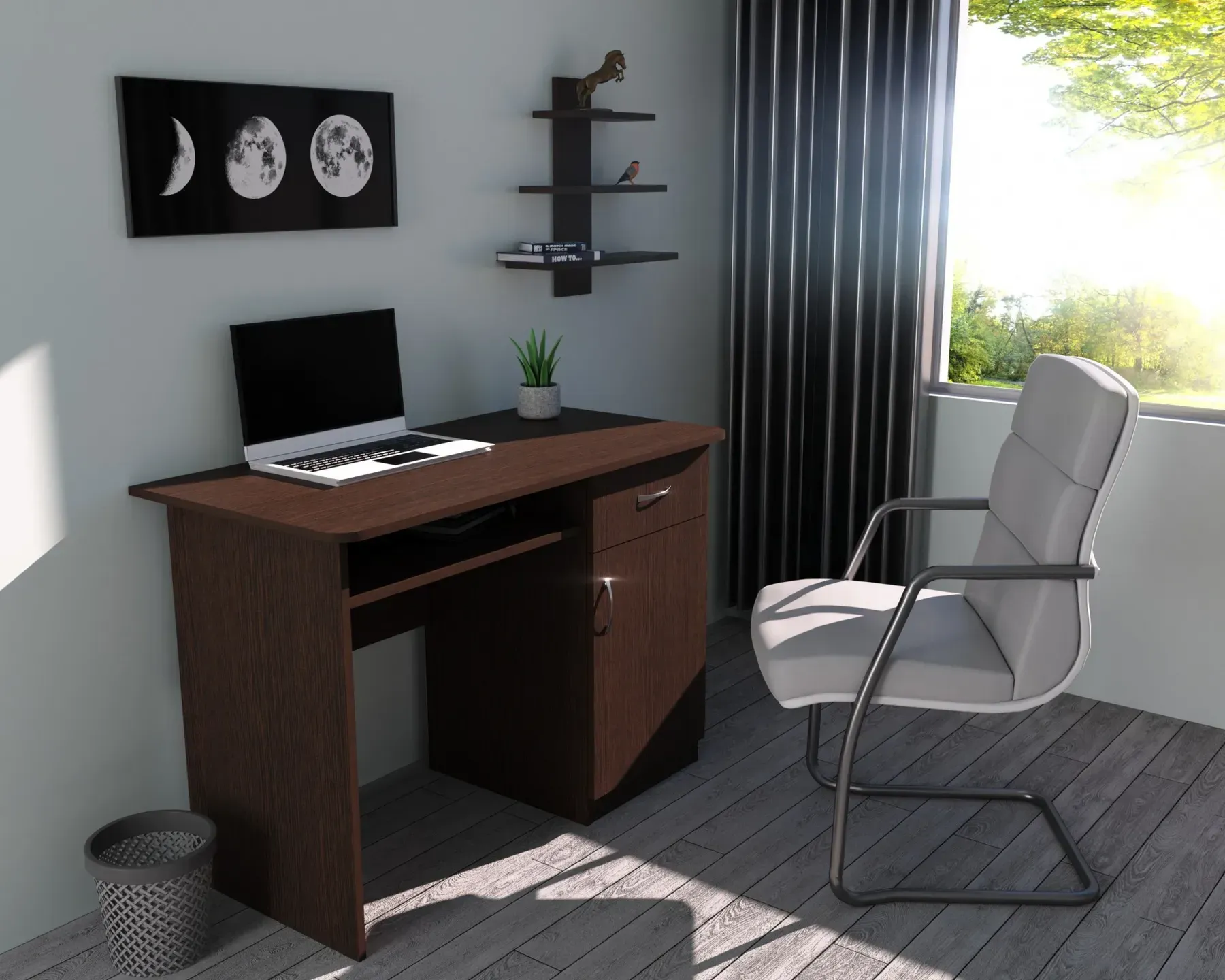 Стіл письмовий Kontinent СП-1 №10 110х55х76 см Венге Магія (55767855) - фото 1