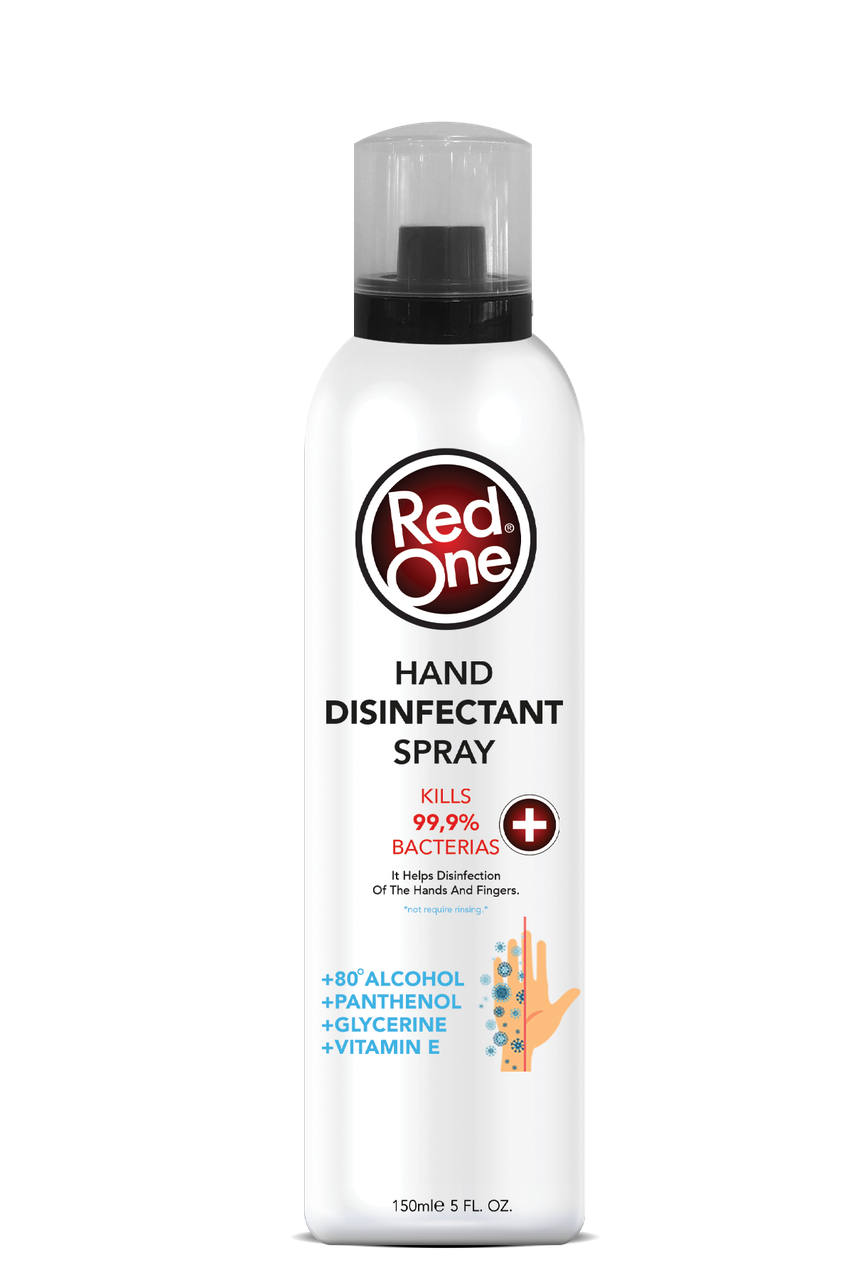 Спрей антисептик для рук RedOne Hand Disinfectant Spray з пантенолом і гліцерином 150 мл (RDHDS150)