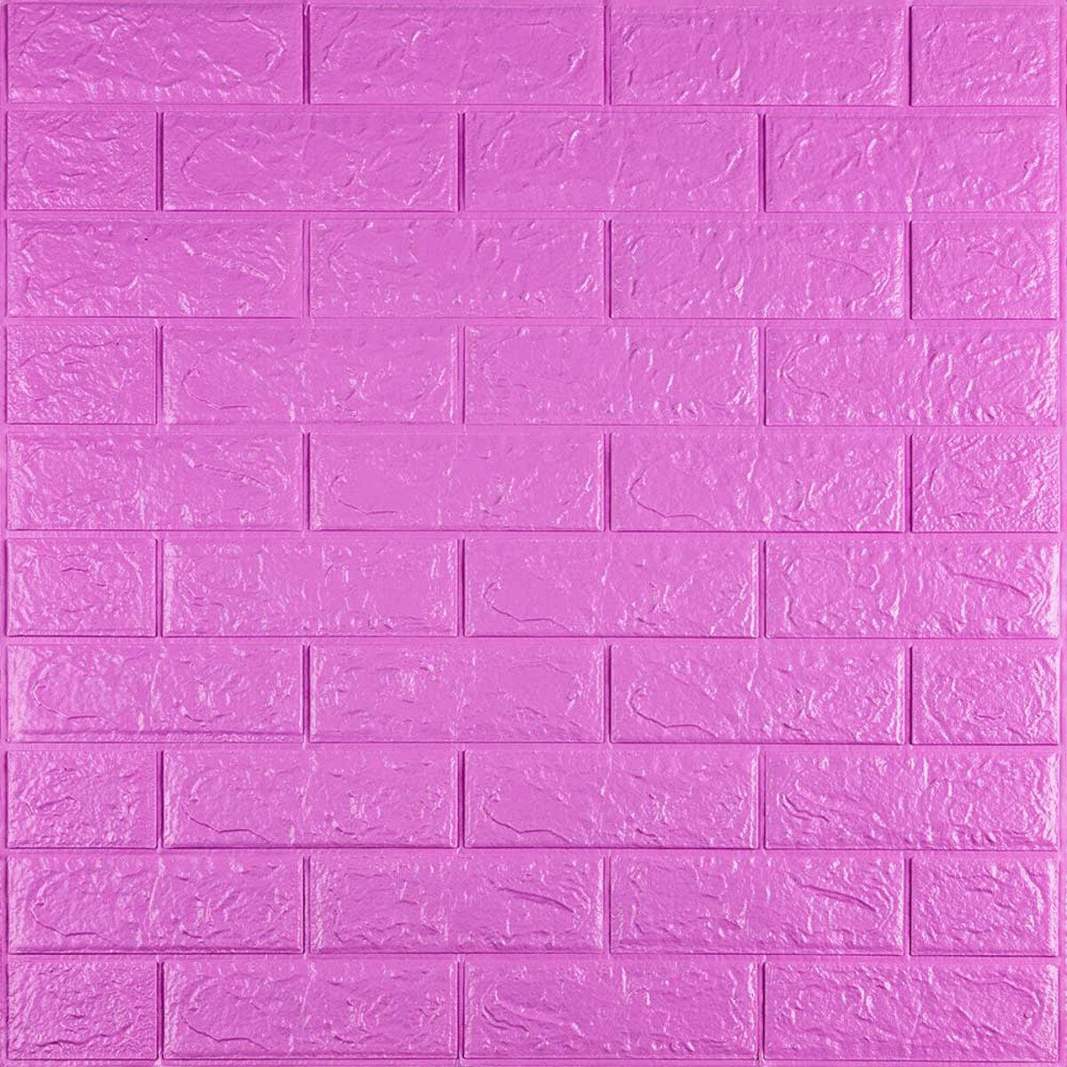 3D-панель самоклеящаяся Кирпич 14-5 700х770х5 мм Пурпурный (SW-00001334)