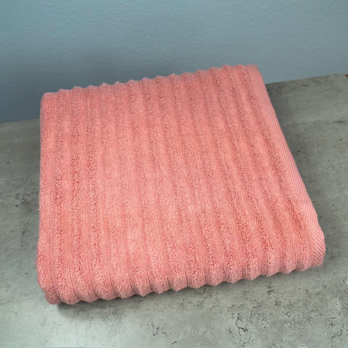 Полотенце банное махровое Зеро Твист Bubbles Премиум качества 550 г/м2 100x150 см Терракотовый (550-150-1-zt-Terakot)