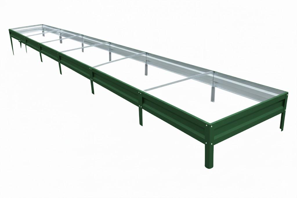 Грядка оцинкованная SIMBUD 0,45 мм 6х1х0,2 м RAL6005 мат (30668815)