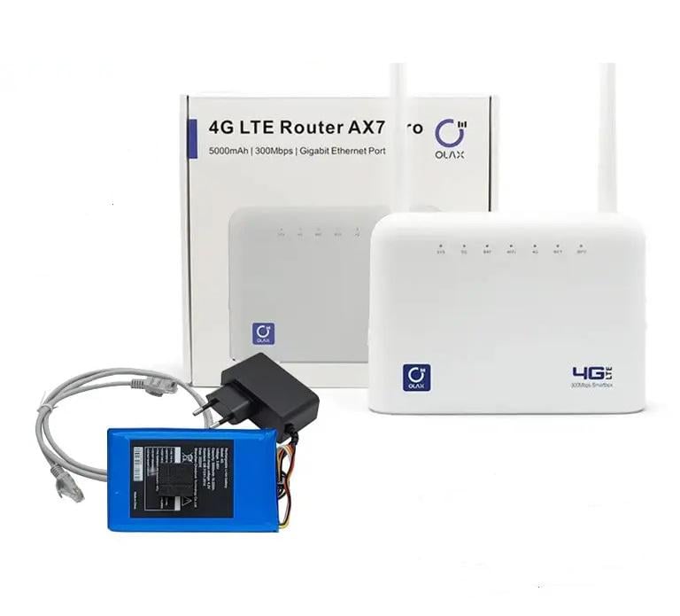 Роутер LTE 4G OLAX AX7 PRO Киевстар/Vodafone/Lifecell батарея 5000 mAh (1734427541)