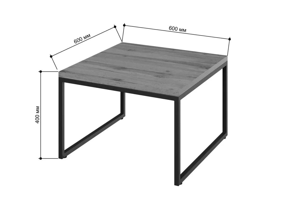 Журнальний столик 60х60х40 см з металу і ЛДСП (12932966) - фото 2