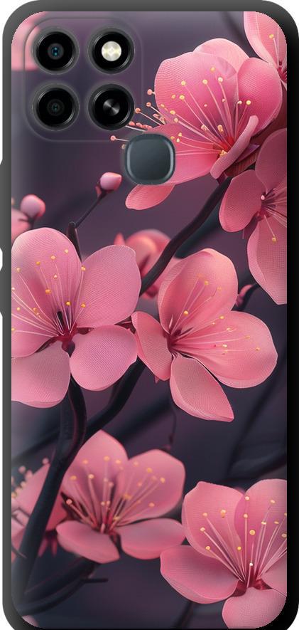 Чехол на Infinix Smart 6 Пурпурная сакура (6075b-2758-42517)