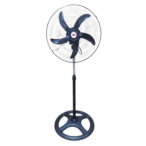 Вентилятор підлоговий Wimpex із захисними гратами та регулюванням висоти 200 Вт/50 см/30 м² Чорний (WX-1811)