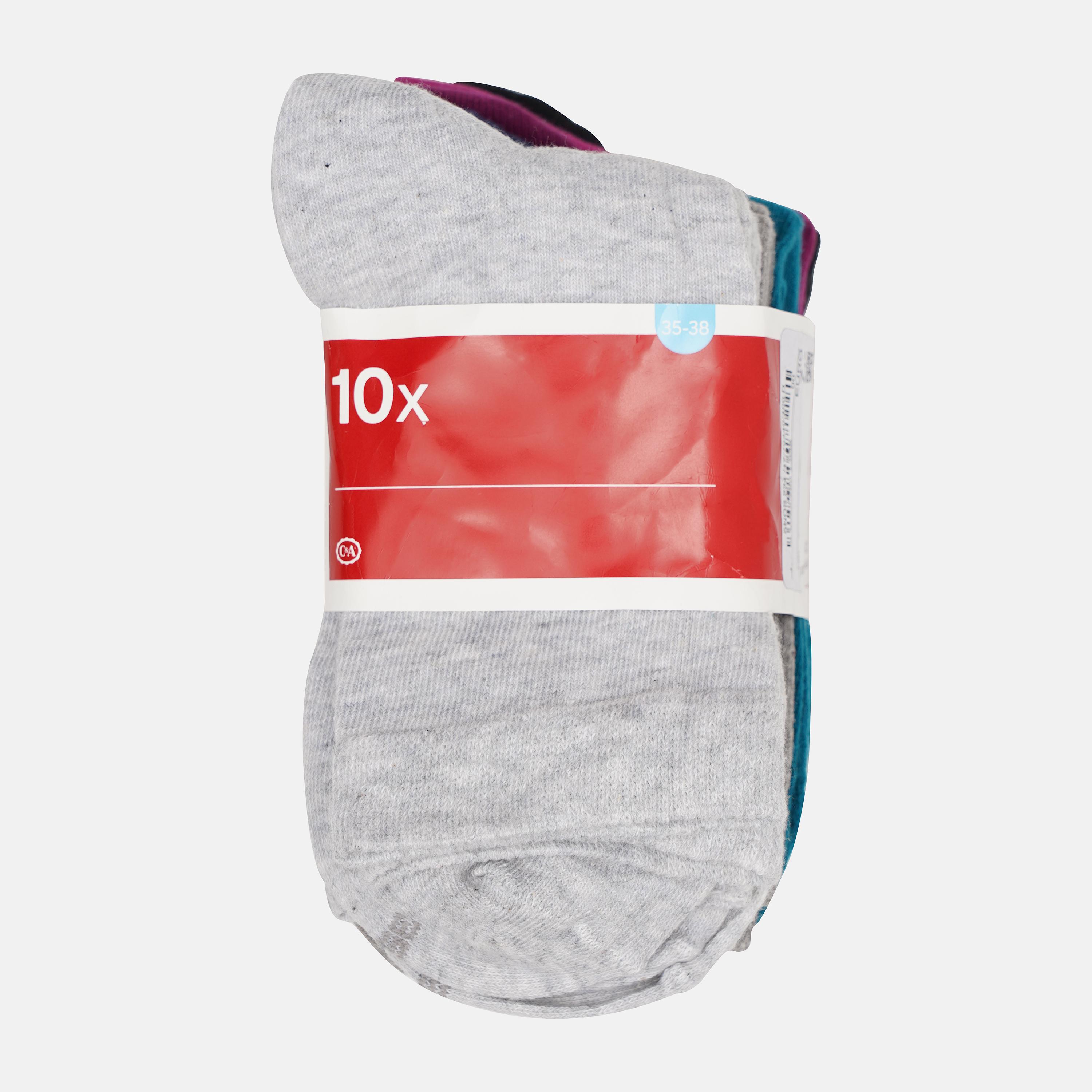 Шкарпетки C&A р. 35-38 10 пар Різнокольоровий (2244779440400)