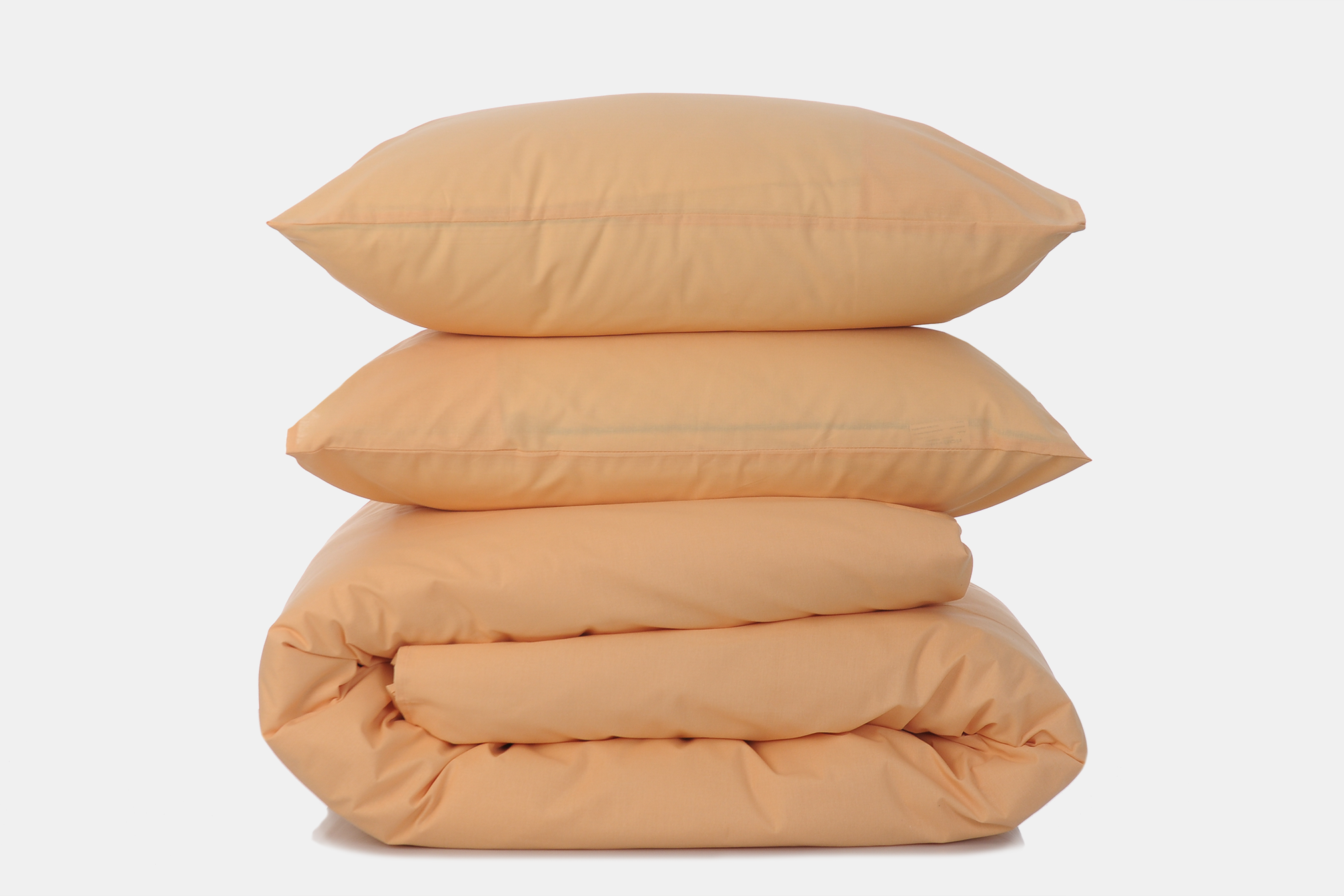 Комплект постельного белья Amore Glux-1054 бязь Персиковый (KPB-A1,5-Glux-1054(70x70)_)