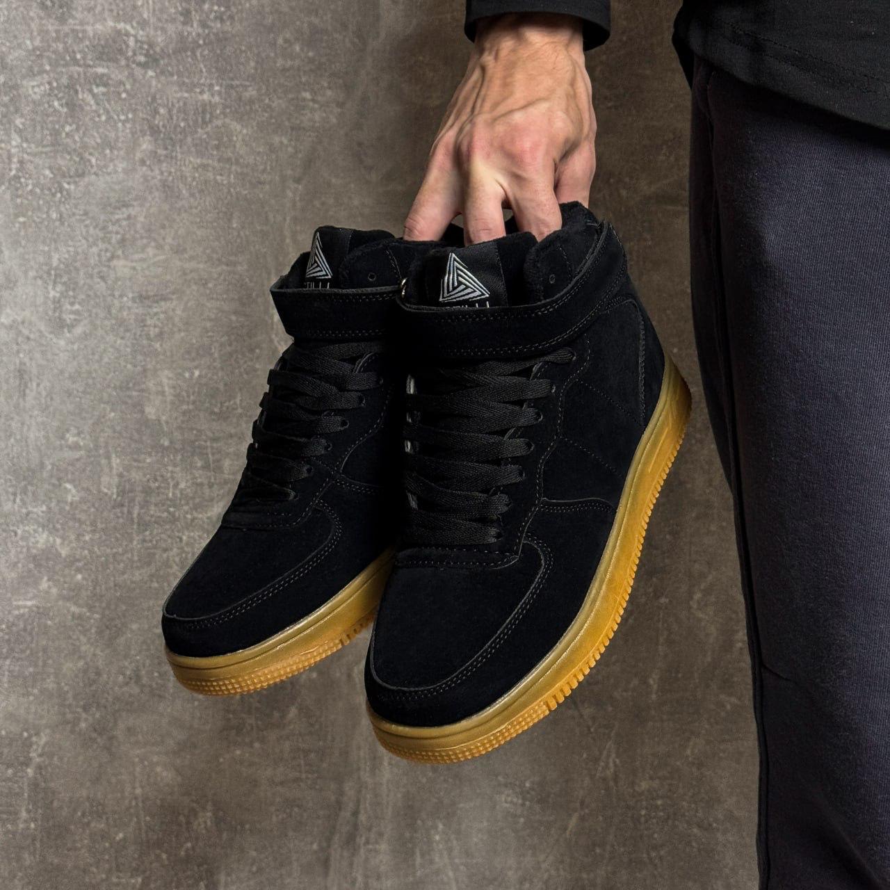 Кроссовки мужские зимние Winter New эко-замша р. 44 Черный (30766598) - фото 5 Кроссовки мужские зимние Winter New эко-замша р. 44 Черный (30766598) - фото 5