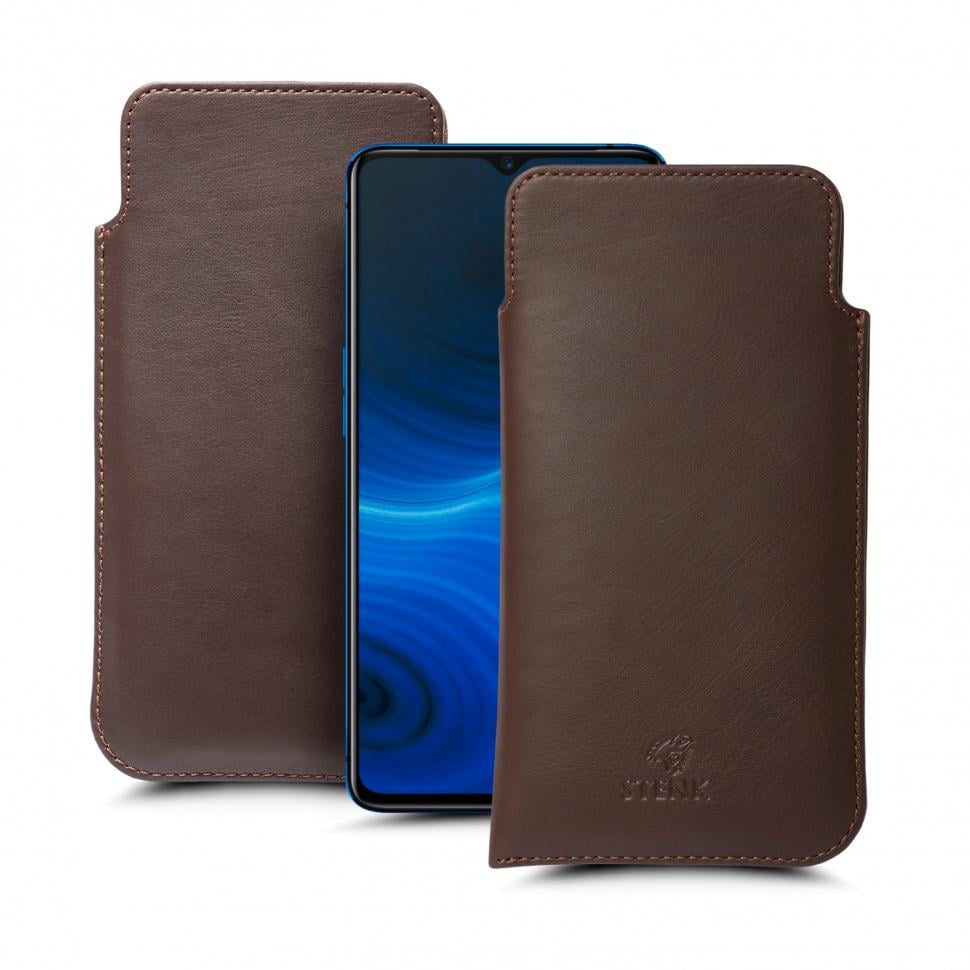 Футляр Stenk Elegance для Realme X2 Pro Коричневый (66292)