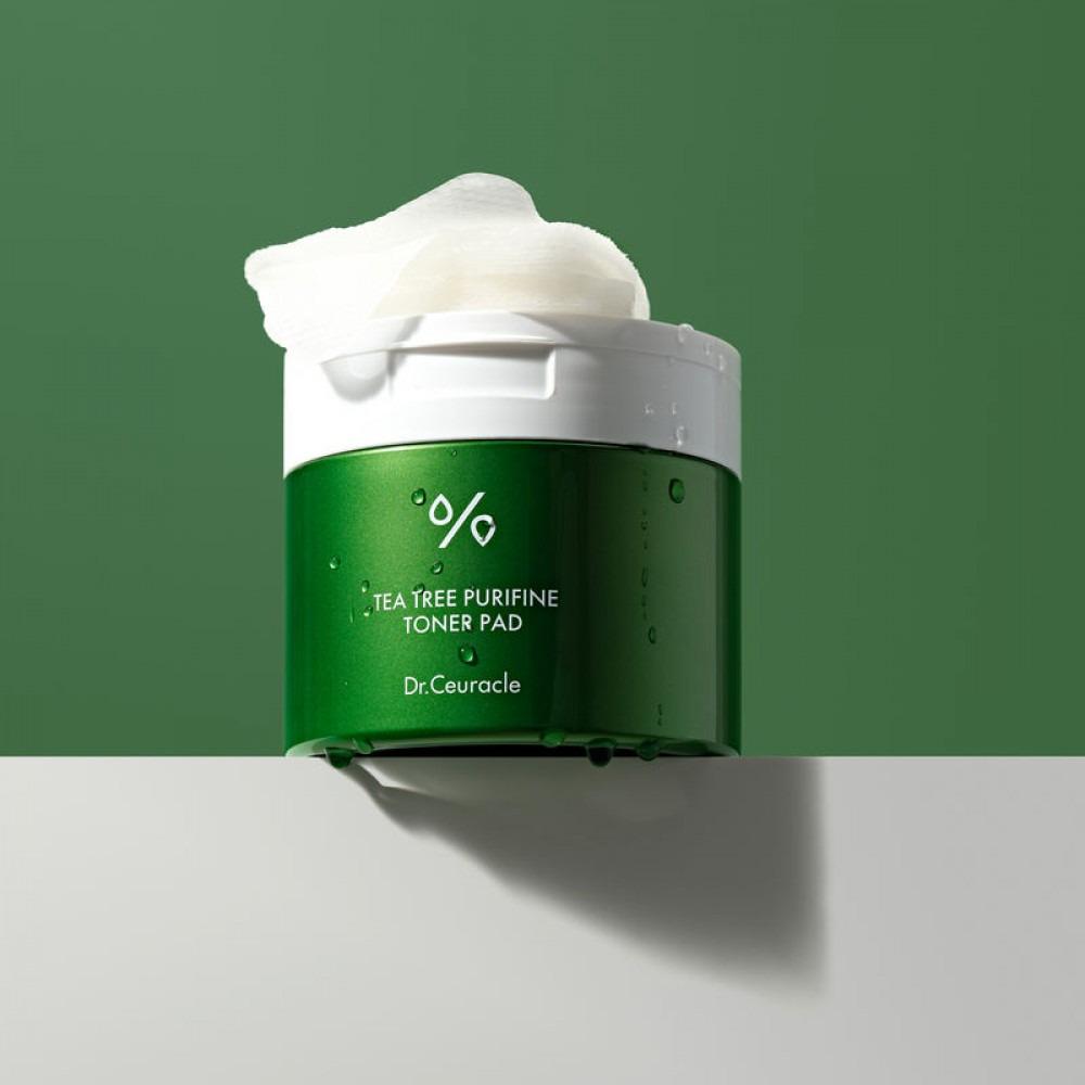 Падающие тонизирующие Dr.Ceuracle Tea Tree Purifine Toner Pad 60 шт. (29511051) - фото 2