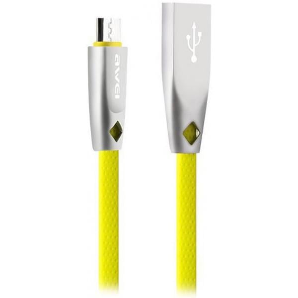 Awei Кабель AWEI CL-96 Micro cable 1m Yellow (89481)