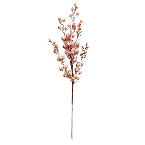 Ветка декоративная Yes! Fun с осенними ягодами 68 см заснеженная (973932)