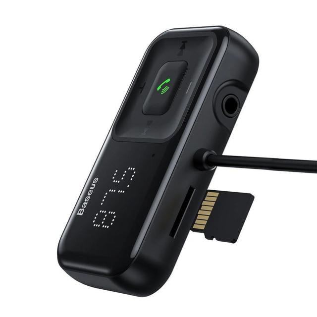 Модулятор ФМ Baseus Wireless MP3 Car Charger T typed S-16 2USB 3.1 A (CCTM-E01) - фото 2