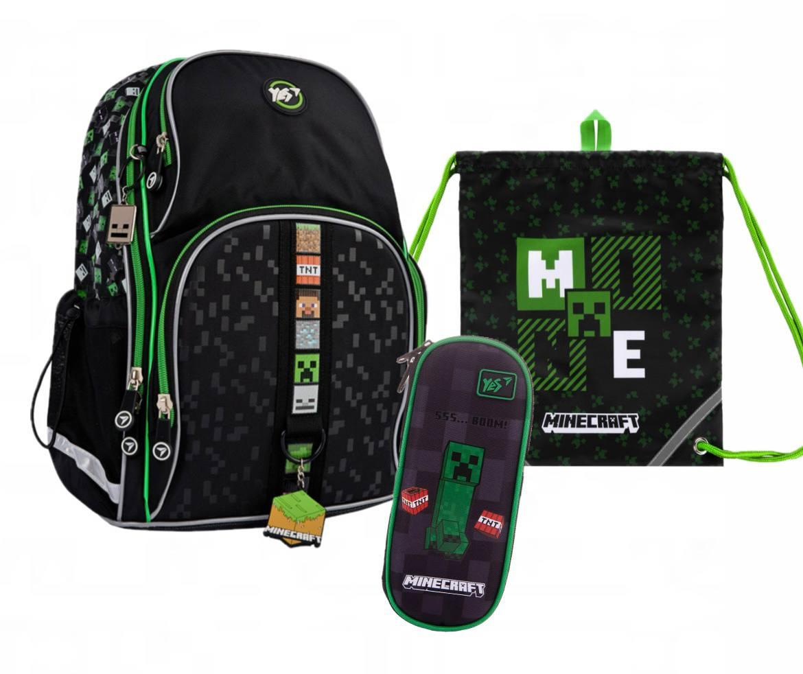 Рюкзак шкільний YES Minecraft Game ортопедичний/пенал/сумка S-100 (559875К)