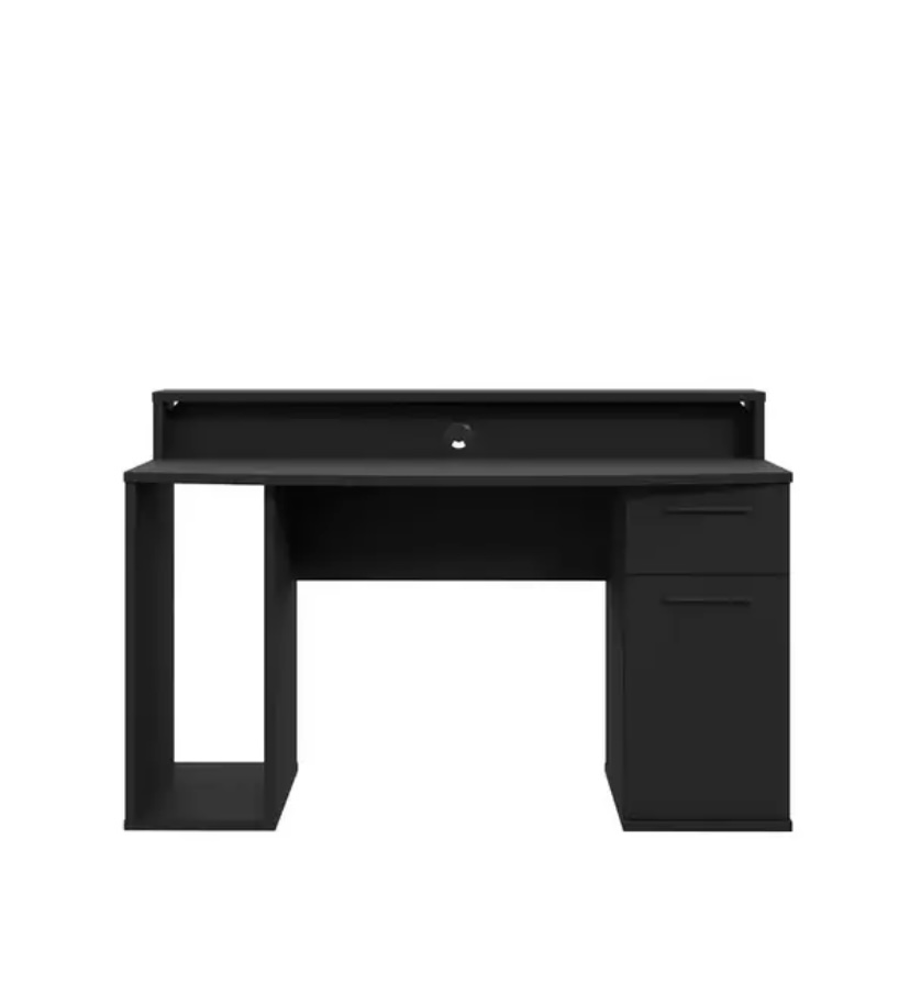 Компьютерный стол Mebellini Комбо Classic 1350х710/860х600 мм Антрацит (арт.SKEP1000-062) - фото 5