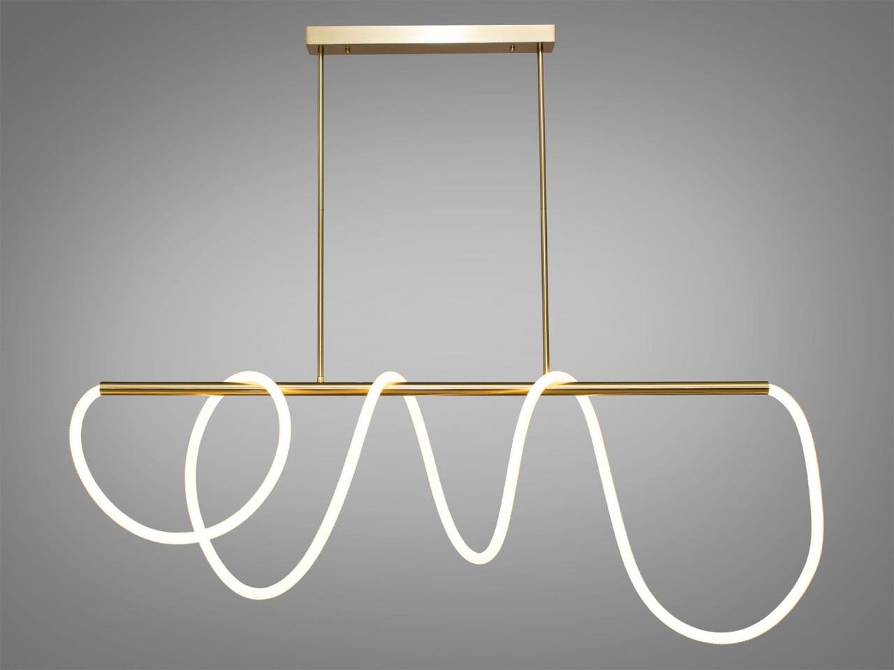 Люстра LED 9752-L1500GAB-LS Шланг с силиконовым плафоном 48W Бронзовый (1994123428)