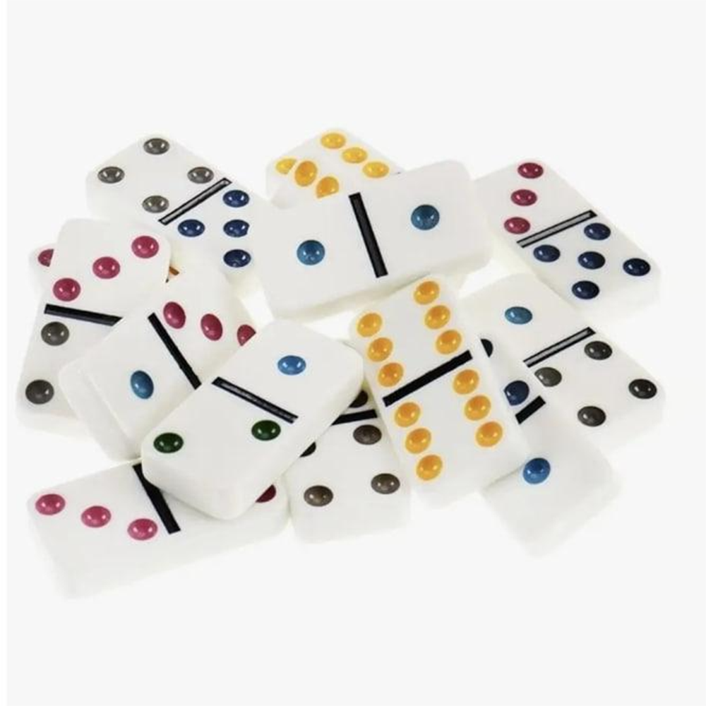 Домино 5010F 28 косточек цветные точки 6 цветов (37-84188) - фото 5 Домино 5010F 28 косточек цветные точки 6 цветов (37-84188) - фото 5