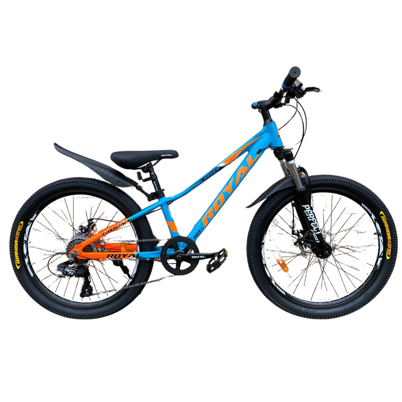 Велосипед AL Royal RIO 13" 26" 2025 Синьо-помаранчевий