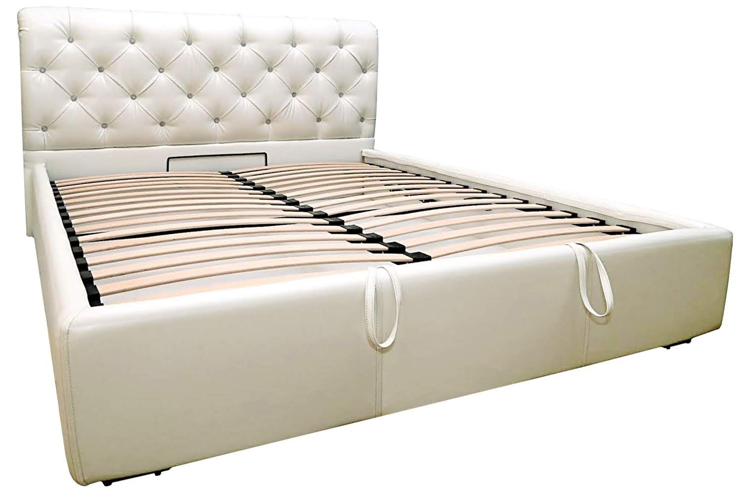 Кровать с подъемным механизмом London Comfort Boom 01 140x200 см Белый